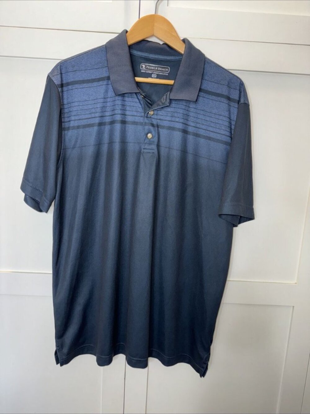 Pebble Beach Performance Short Sleeve Men's XL Golf Athletic Pullover Navy